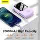 Павербанк Baseus Q Pow 20000 mAh 20W Quick Charge + кабель Lightning для iPhone/iPad/Samsung/Xiaomi/Huawei pur - зображення 7