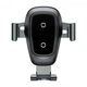 Автодержатель Baseus Wireless Fast Charger Metal Gravity Car Mount Black Черный - изображение 2