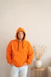 Худи мужское оранжевое oversize XL 104/3-22-04 - изображение 2