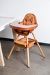 Столик к стулу для кормления Childhome Evolu с силиконовым подносом rust (CHEVOTSRU) - изображение 3