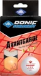 Мячи для настольного тенниса Donic Advantgarde 3 звезды 40+ (6 шт.) White+orange (608533) - изображение 4