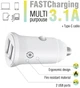 Автомобильное зарядное устройство Piko CC-312 2xUSB 15W 3.1A с кабелем USB-A to Type-C Белое (1283126538803) - изображение 3