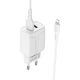 Мережевий зарядний пристрій BOROFONE BA37A Speedy dual port charger(Lightning) White - изображение 3