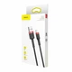 Кабель Baseus Cafule Cable USB For Lightning 1.5A 2m Red+Black - изображение 6