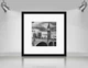 Рамка для фото деревянная 25х25 под фото 15х15 багет: DL1507-03 Черный (глянцевое стекло 1-1.5мм, паспарту белое, двп с ножкой) EmojiFrame - изображение 2