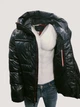 Чоловіча куртка-пуховик Tommy Hilfiger, нейлонова, стьобана з капюшоном, чорний, розмір S - изображение 5