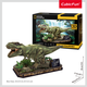 Тривимірна головоломка-конструктор CubicFun National Geographic Dino Тиранозавр Рекс (DS1051h) (6944588210519) - зображення 6