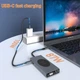 Док-станція SZPACMATE 13 в 1 USB C HUB з бездротовою зарядкою, HDMI 4K, VGA, 2 × USB 3.0, USB C 3.0 і 2.0, RJ45 Ethernet, PD 100 Вт, SD / TF і 3,5 мм AUX, сумісний з MacBook Pro та іншими ноутбуками - зображення 3