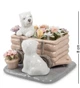 Керамическая статуэтка Щенята Цветы для Хозяйки 9,5*8*8 см. Pavone 6001310 - изображение 1