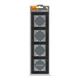 Рамка черный алюминий 4 места горизонтальная Videx binera - изображение 1