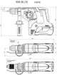 Перфоратор акумуляторний Metabo KHA 36 LTX 36В SDS plus зі змінним патроном Quick (600795840) - зображення 9