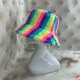 Панама меховая зимняя теплая RAINBOW разноцветная - изображение 6