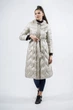 Жіночий однотонний пуховик casual з гусячим пухом і капюшоном Basic (молочний, 4XL), 40130, 27720 - изображение 1