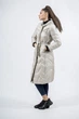 Жіночий однотонний пуховик casual з гусячим пухом і капюшоном Basic (молочний, 4XL), 40130, 27720 - изображение 3