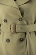 Жіночий двобортний плащ casual з поясом, кемел або оливковий Basic (оливковий, L), 44996, 26941 - изображение 5