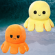 Мягкая игрушка Осьминог перевертыш двусторонний веселый грустный Mood Octopus 16 см UKC оранжевый/желтый - изображение 2