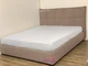 Кровать двуспальная 180x190 Мисти Mebel-Day Жаккард Светло-коричневый Саванна Нова (21) - изображение 1