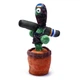 Танцующий поющий кактус Патриот Тарас с джавелином Dancing Cactus с подсветкой 32 см (Без цензуры) повторюшка и USB зарядка - изображение 3