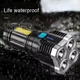 Ручний світлодіодний акумуляторний ліхтар L SОЗ переносний LED+COB кишеньковий ліхтар USB ЮСБ - зображення 5