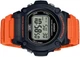 Мужские наручные часы Casio W-219H-4A Черный\Оранжевый - изображение 9