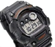 Чоловічий наручний годинник Casio W-735H-8A Чорний з помаранчевим на каучуковому ремінці - зображення 1
