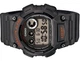 Чоловічий наручний годинник Casio W-735H-8A Чорний з помаранчевим на каучуковому ремінці - зображення 7