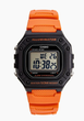 Наручные часы Casio W-218H-4B2 Черные\Оранжевый ремень - изображение 2