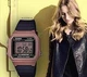Наручные часы водонепроницаемые Casio W-217HM-5A Розовое золото\Черный ремень - изображение 3