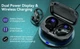 Спортивные беспроводные Bluetooth наушники TWS T59, с индикатором заряда и кнопками управления и LED дисплеем - изображение 14