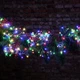 Гірлянда світлодіодна нитка "крапля роси" 10м 100 LED на батарейках + USB 220В різнокольорова - зображення 4
