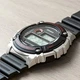 Мужские наручные часы Casio W-216H-1C с цифровым дисплеем Серый\Черный ремень - изображение 7
