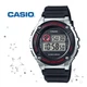 Мужские наручные часы Casio W-216H-1C с цифровым дисплеем Серый\Черный ремень - изображение 1