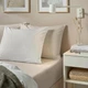 Простирадло на резинці IKEA DVALA 80х200 см бежеве (303.967.64) - изображение 3