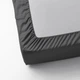 Простирадло на резинці IKEA NATTJASMIN 140х200 см темно-сіре (604.426.70) - зображення 3