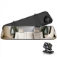 Дзеркало-відеореєстратор DVR C11 7640 Metal з двома камерами, чорне - зображення 2