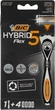 Бритва Flex 5 Hybrid c 4 сменными кассетами - Bic 4шт (944691-22027) - изображение 1