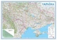 Настенная карта автомобильных дорог Украины 140х98 см (картон) - изображение 1