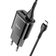 Адаптер мережевий HOCO Type-C C88A 2USB 2.4A black - зображення 1