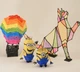 3D-ручка для рисования 3D Pen 2 и 200 метров разноцветного пластика Голубая - изображение 8