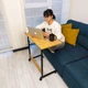 Столик для ноутбука Megusta с регулировкой высоты на колесиках, 80х40 см Дуб крафт (V-беж-чор-8040) - изображение 6