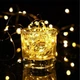 Гирлянда роса на батарейках + USB 50 LED, 5 метров, на проволоке, теплый белый цвет 1977-07u (830619) - изображение 5