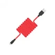 Кабель HOCO Micro USB Silicone X21 Plus 100 см 2.4A black / red - зображення 1