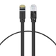 Патч-корд для інтернету BASEUS RJ45 Gigabit flat 1 м, чорний - зображення 1