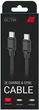 Кабель 2E USB-C - USB-C Glow 60W 1m Black - изображение 2