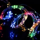 Гирлянда Конский хвост 200 LED: 10 линий по 2 м, 20 диодов, нить (разноцветный) на батарейках - изображение 6