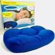 Анатомическая подушка для сна Egg Sleeper с шариковым наполнителем Синяя - изображение 1