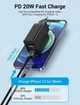 Зарядний пристрій Vention USB Type C + QC4.0 (18-20W) Black (FBBB0-EU) - зображення 3