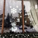 Новорічна наклейка Веселий сніговик (вінілова плівка, декор) матова, 1200х1140 мм - зображення 4