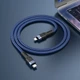 Кабель для телефона с быстрой зарядкой Type-C to&nbsp;Lightning Apple iPhone HOCO U110 120см |20W| Синий - изображение 2