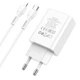 Мережевий зарядний пристрій із швидкою зарядкою PD20W+QC3.0 + кабель Type-C to Lightning HOCO C100A Білий - зображення 6